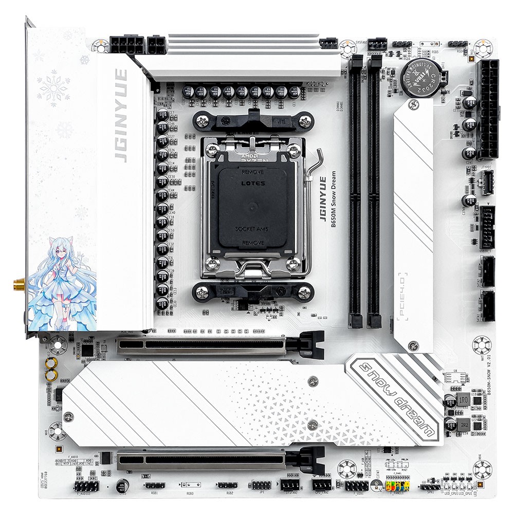 B650 AM5 Motherboard WIFI, Micro ATX, 2xDDR5, Type-E Type-C, AMD Ryzen 7/8/9000