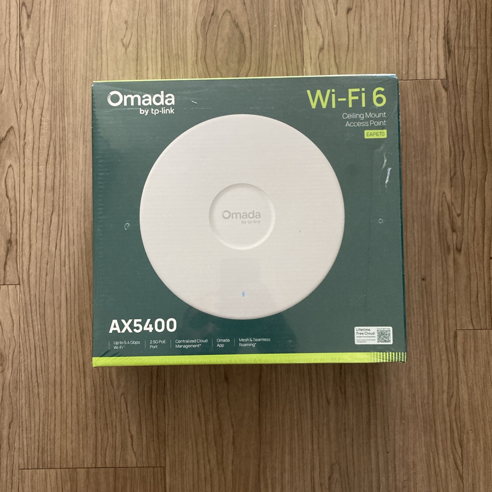 TP-LINK Omada EAP670 AX5400 Wi-Fi 6 Ceiling AP MU-MIMO 2.5GbE White