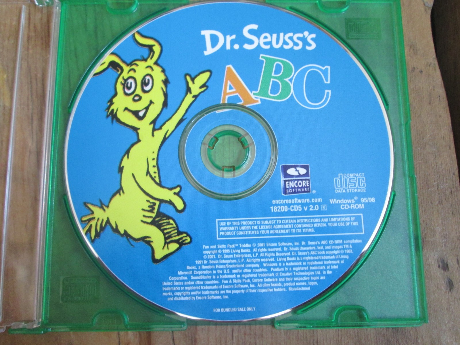 Dr Seuss's ABC PC CD Rom Interactive Software Early Learning Windows 95/98
