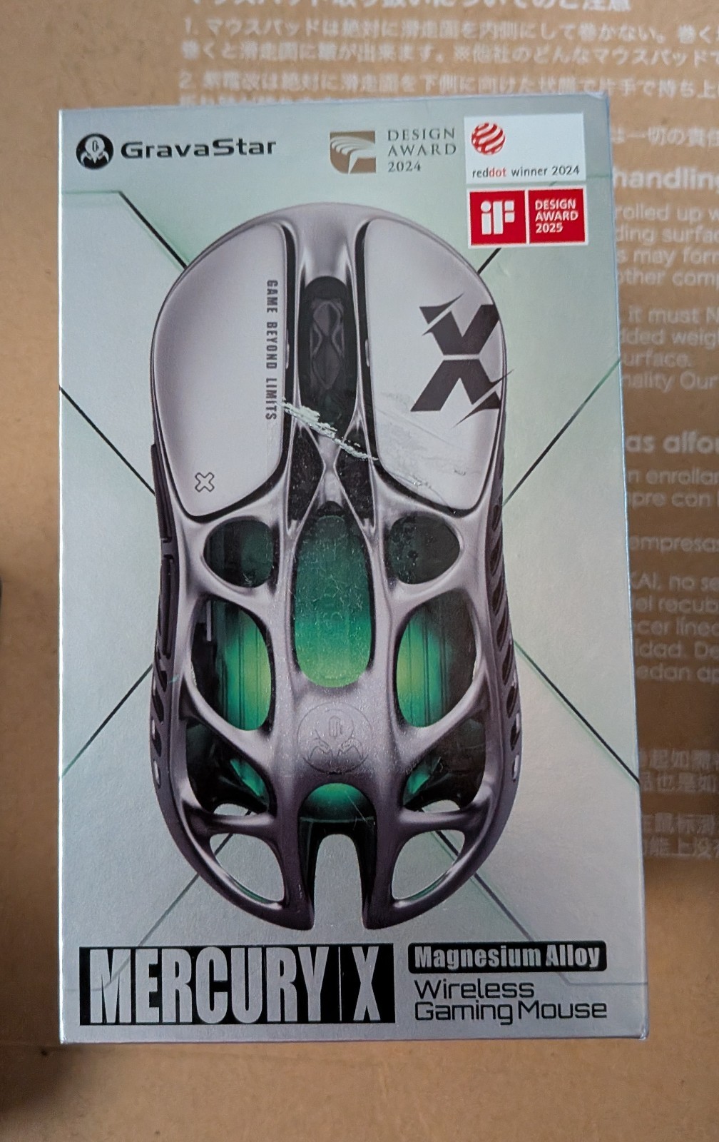 Gravastar Mercury X Magnesium Alloy Wireless Gaming Mouse