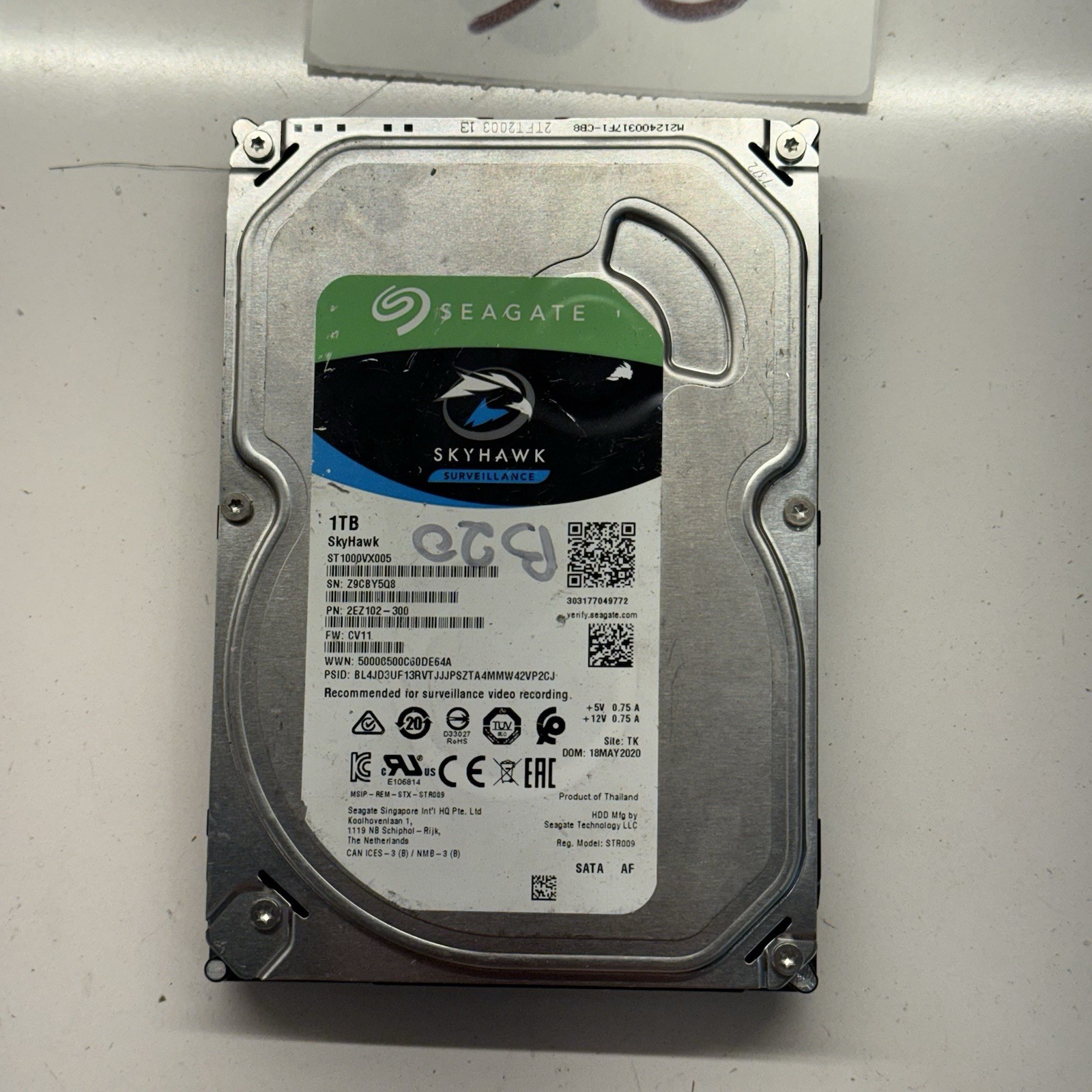 Seagate ST1000VX005 SkyHawk 1TB 3.5" SATA 6Gb/s Surveillance, 