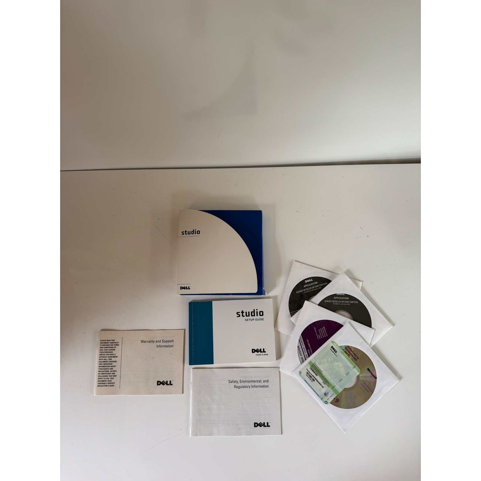 Dell Studio Setup Guide and Software Recovery Disc Set Windows Vista Works 9.0