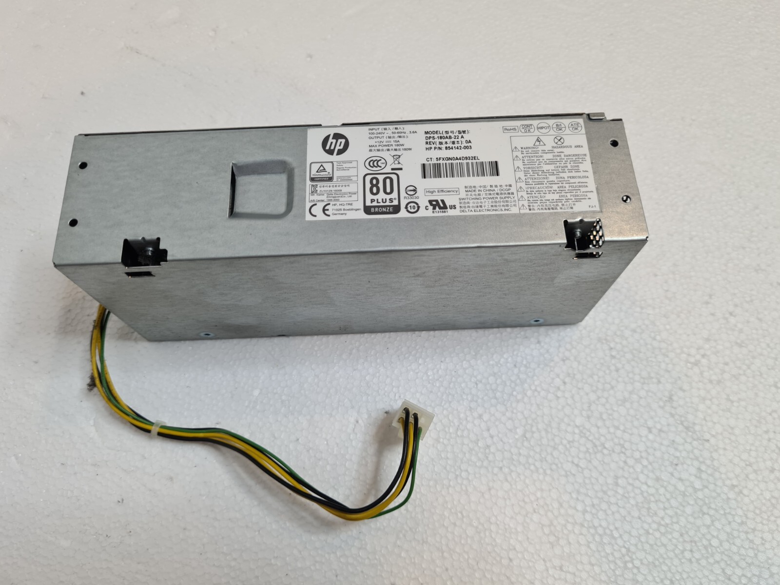 HP 280 G2 SFF Business PC 180W 6 Pins PowerSupply 854142-003 / DPS-180AB-22 A OE