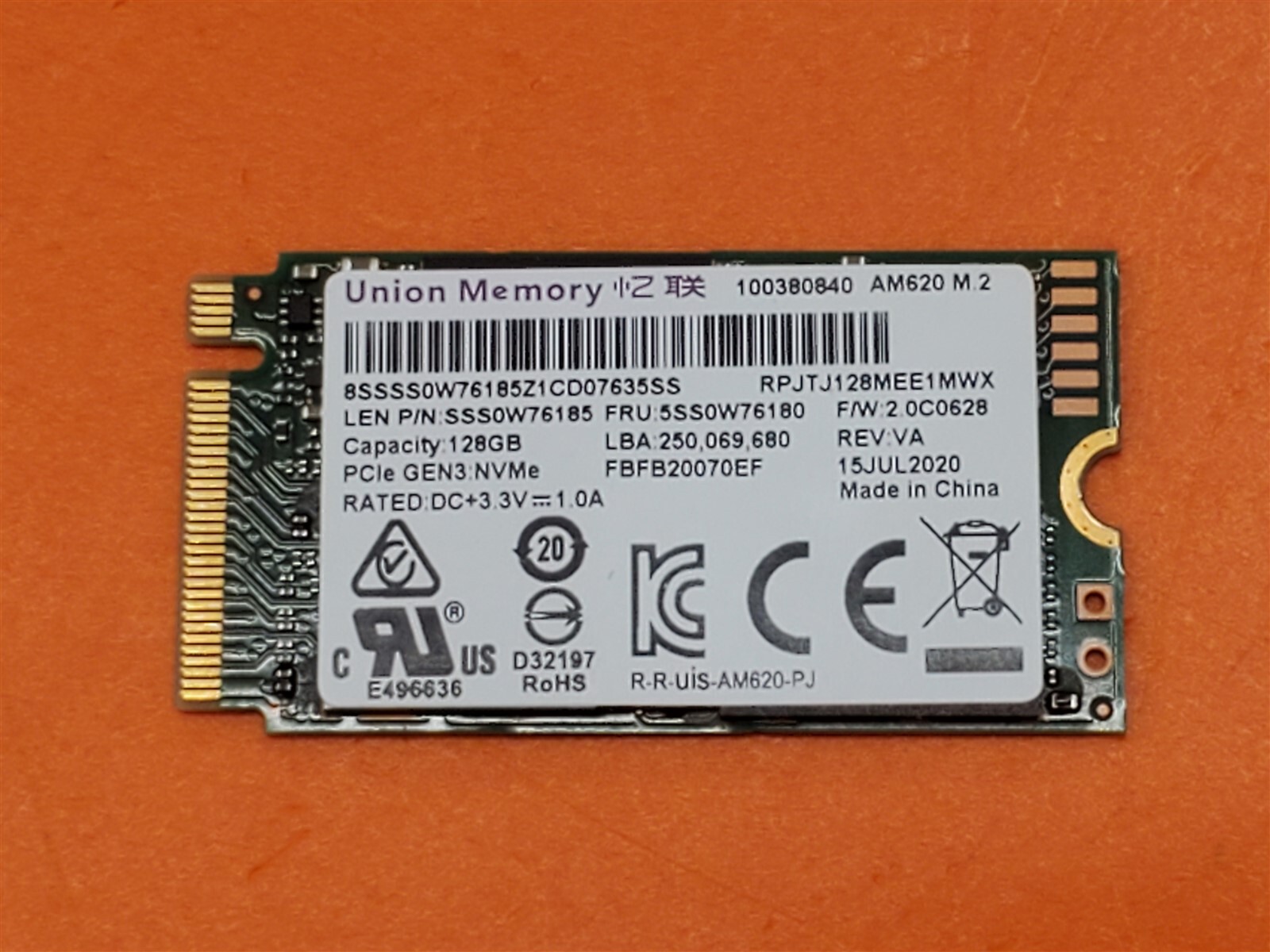 ⭐️⭐️⭐️⭐️⭐️ Desktop Lenovo SSD Hard Drive SSS076185 5SS0W76180