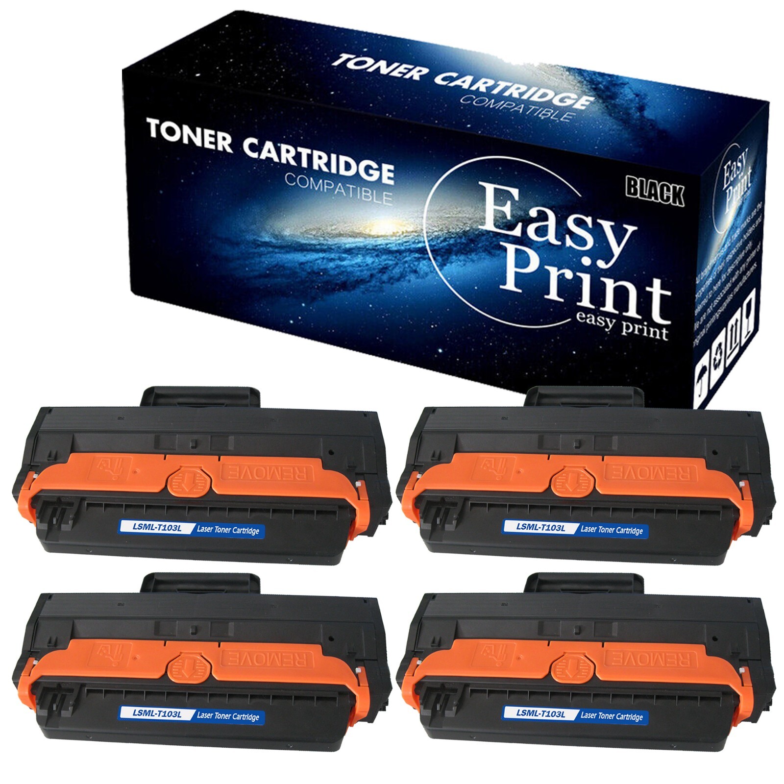 4--Pack 103L MLTD103L Toner Cartridge For ML-2951D SCX-4729FW SCX-4729FD Printer