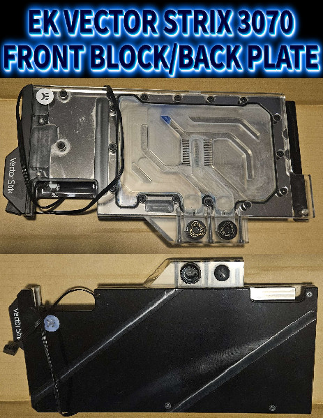 EK Quantum Vector RTX 3070 Strix Water Block & Backplate RGB EKWB Read Disc