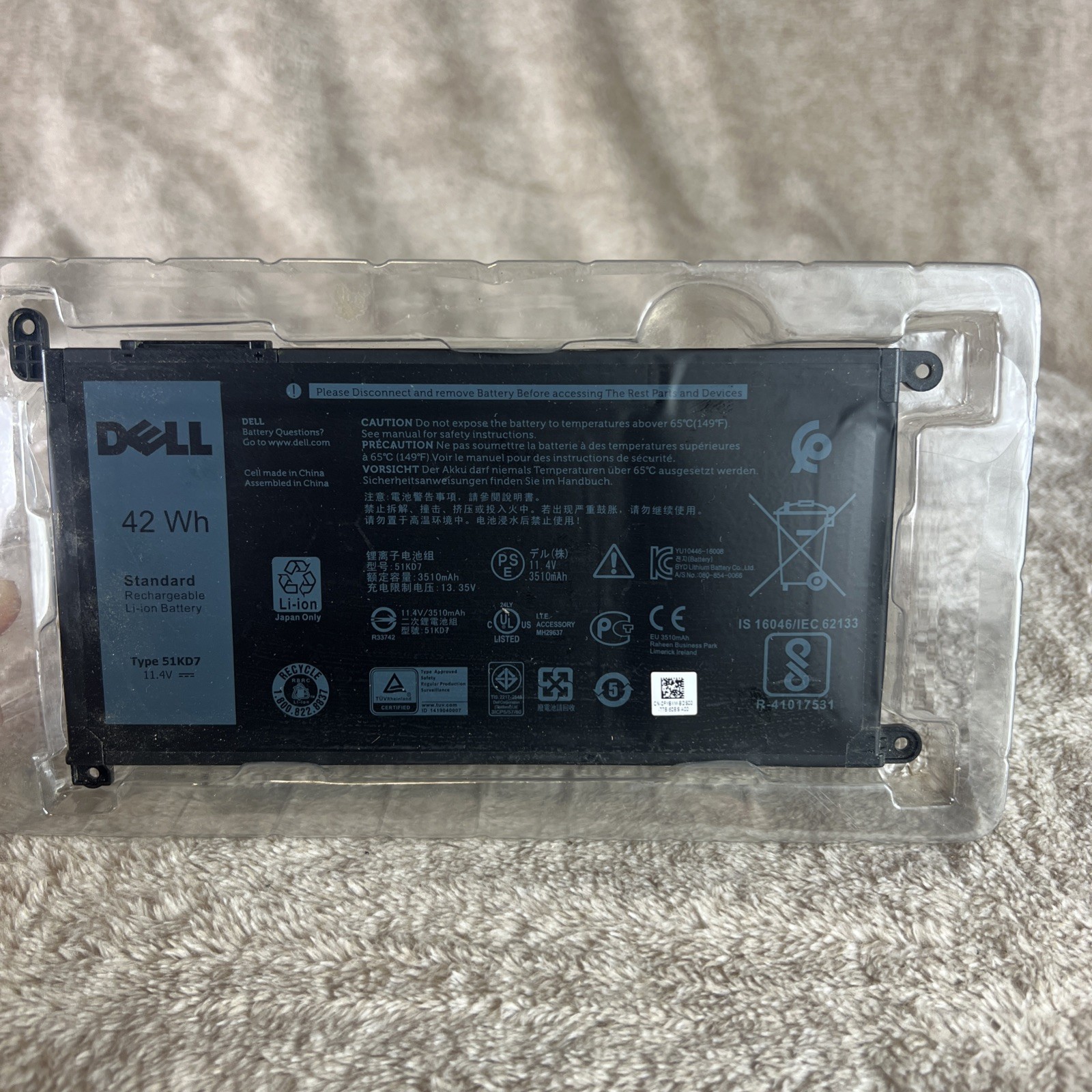 OEM Genuine WDX0R battery For DELL Inspiron Battery 15 5567 5568 13 5368 7368
