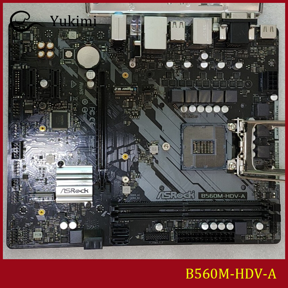 FOR ASROCK B560M-HDV-A DDR4*2 LGA 1200 64GB HDMI DVI-D D-Sub Motherboard