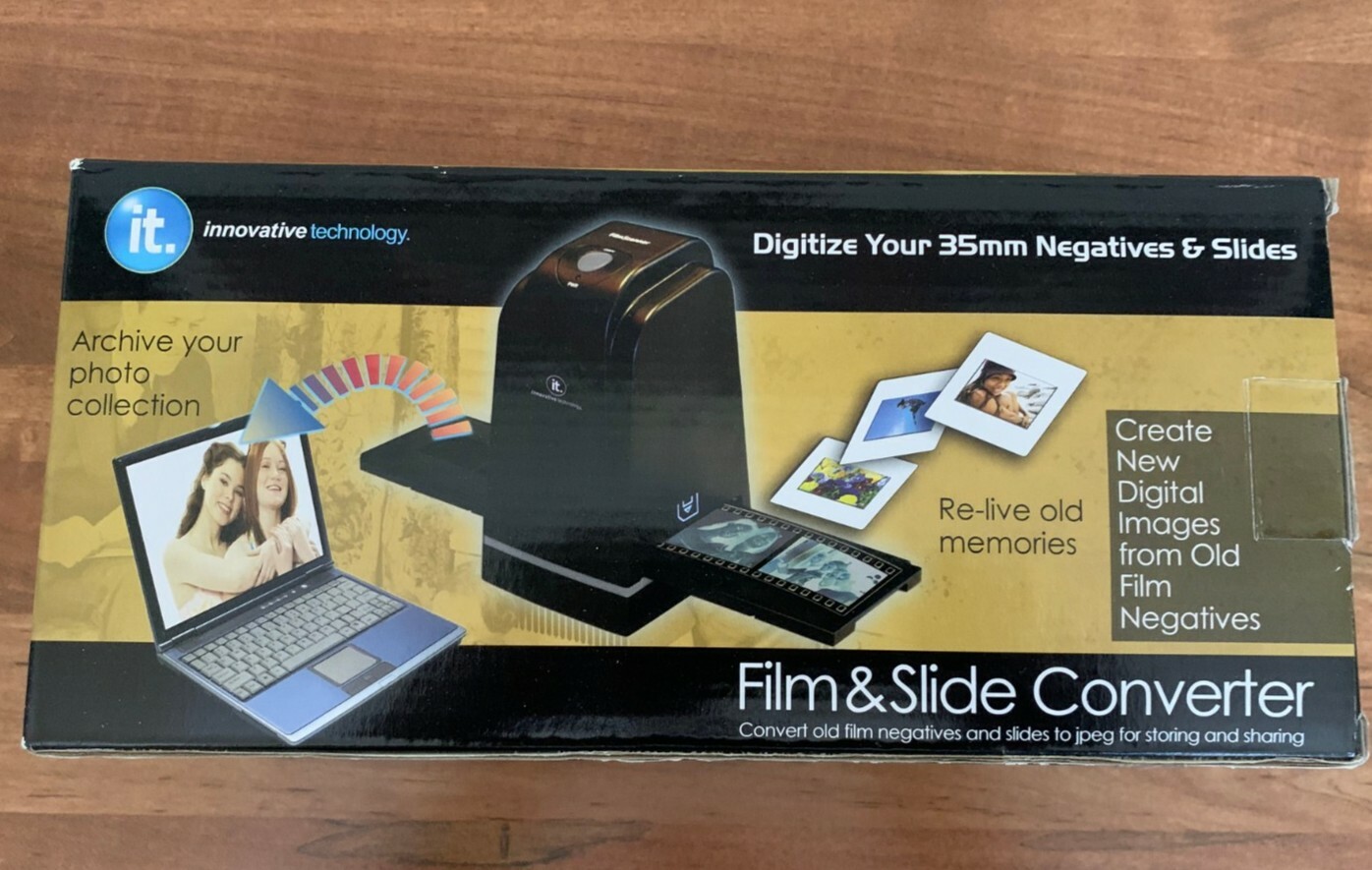 NEW Innovative Technology 35MM FILM and SLIDE CONVERTER ITNS-300 IT