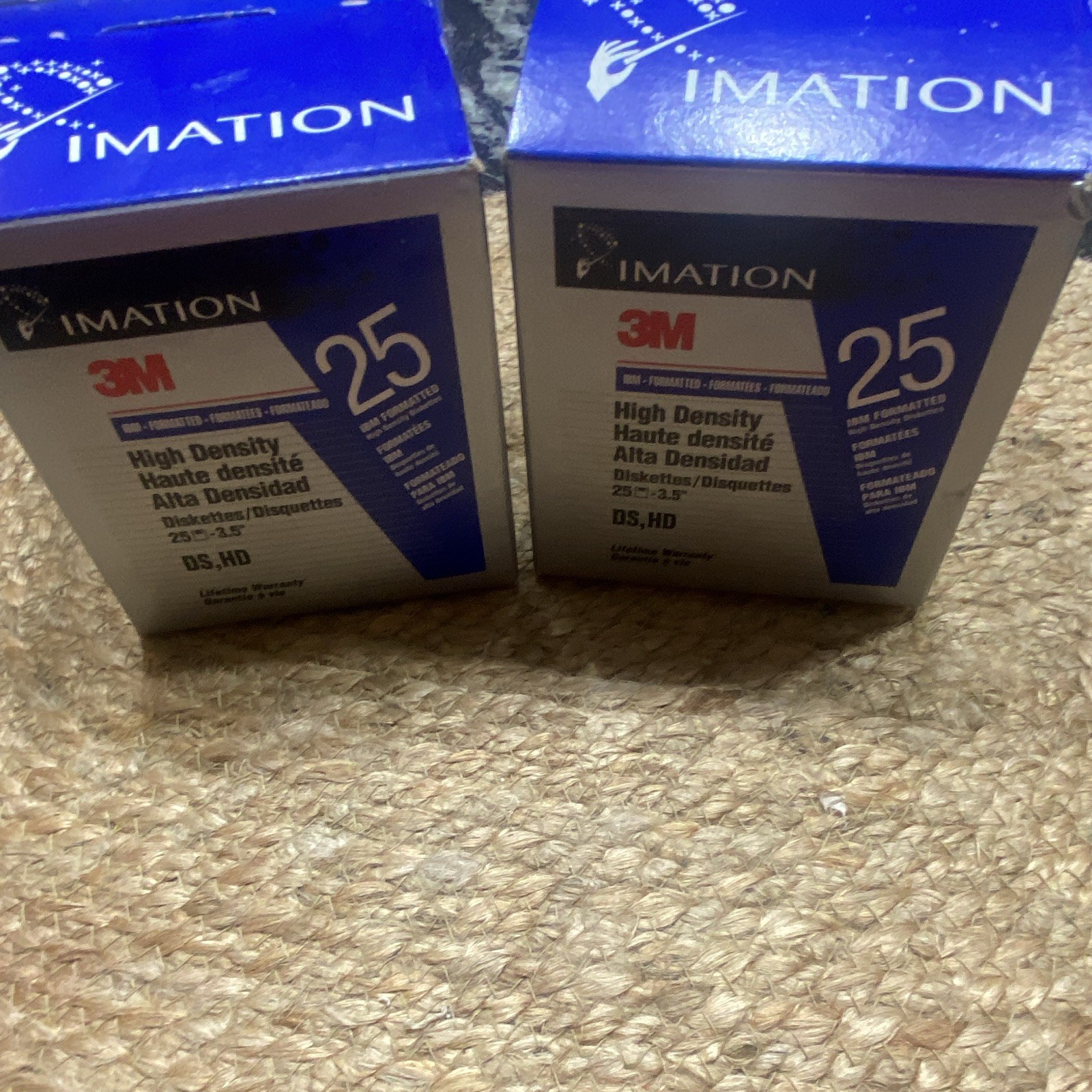 Imation 2HD 3.5in 1.44MB Floppy Disks 45 discs 2Pack IBM Formatted, Labels