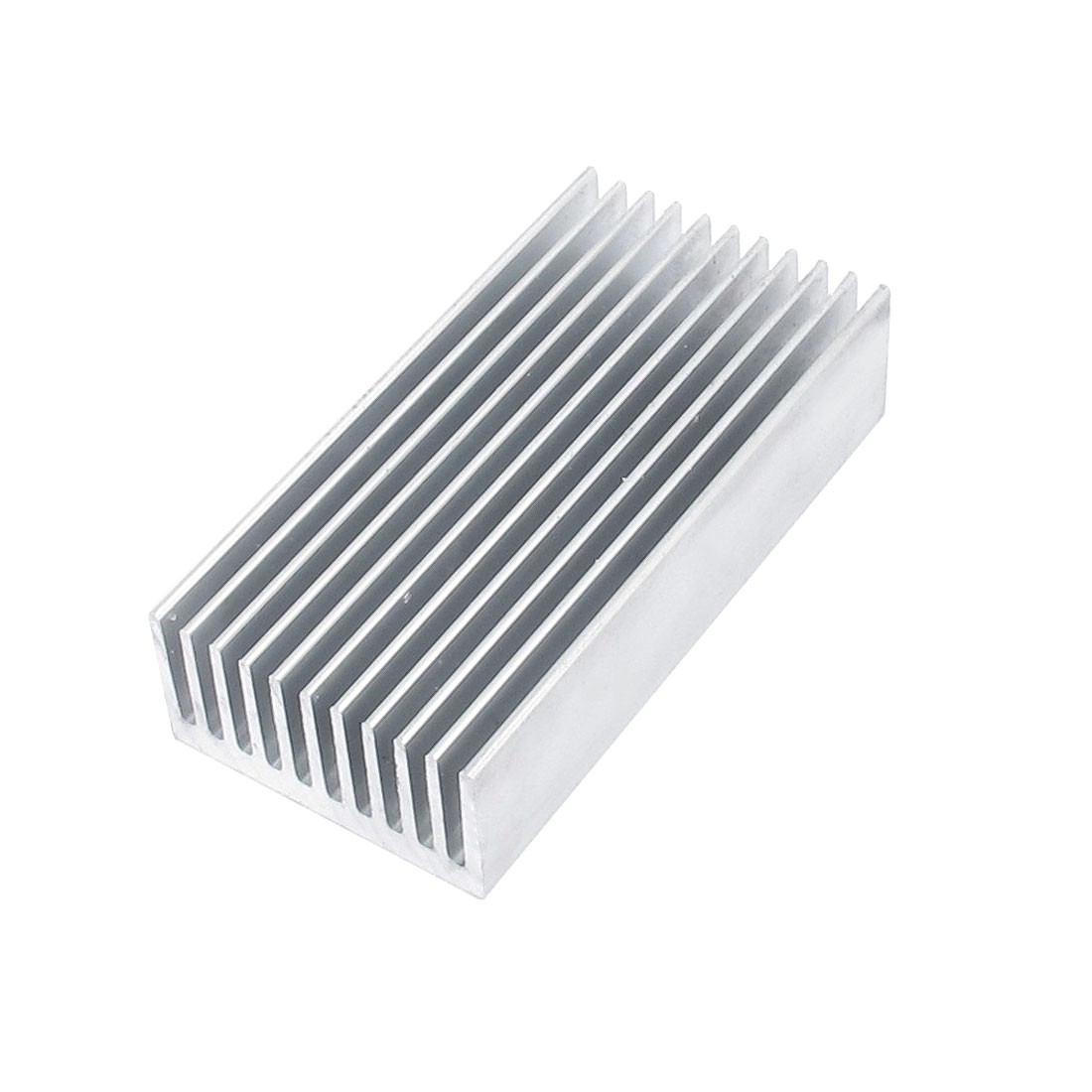 Silver Tone Aluminum Heatsink Heat Diffuse Dissipation Cooling Fin 80x40x20mm
