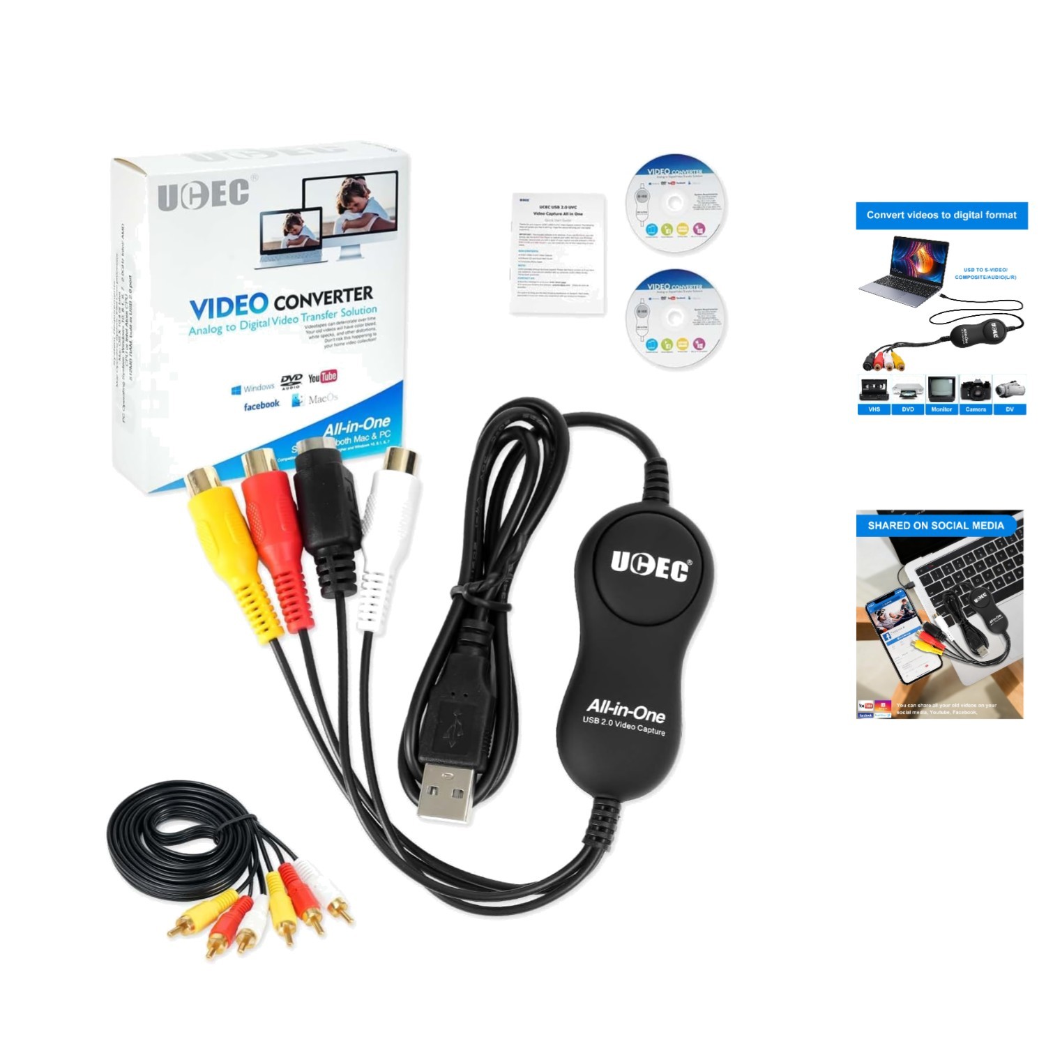 VHS to Digital Converter Kit for Effortless Video Preservation