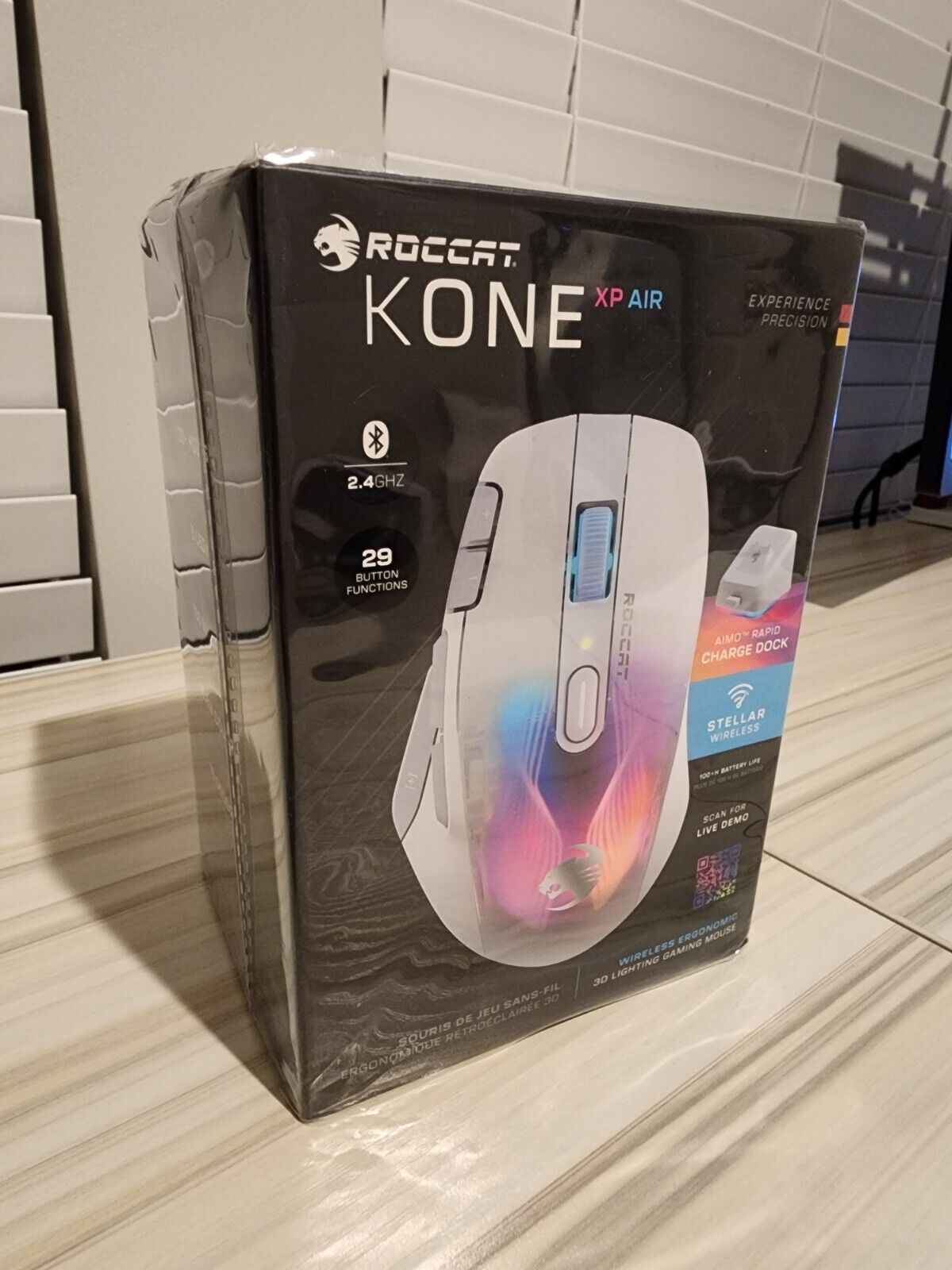 ROCCAT - Kone XP Air Wireless Optical Gaming Mouse with Charging Dock