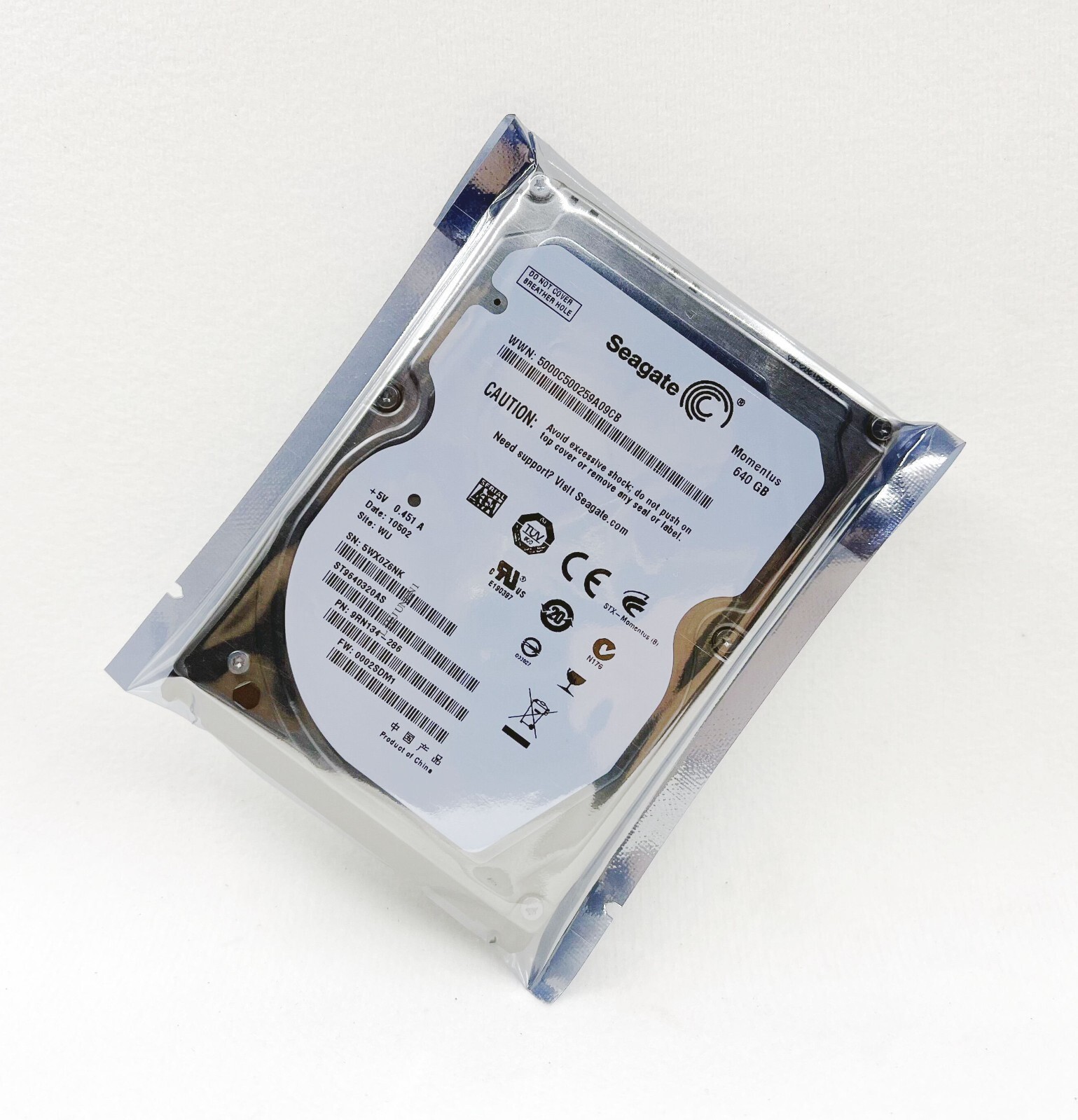 Seagate 640GB 5400rpm ST9640320AS 8MB 3Gb/sec SATA II Laptop Hard Drive