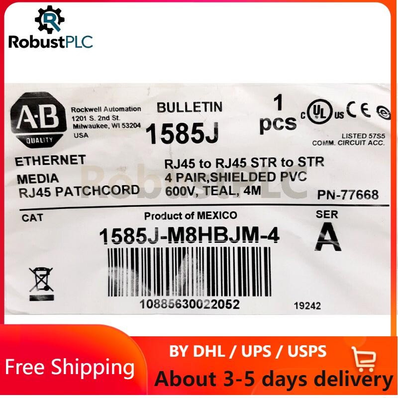 NEW Allen Bradley 1585J-M8HBJM-4 Ethernet Patchcord AB