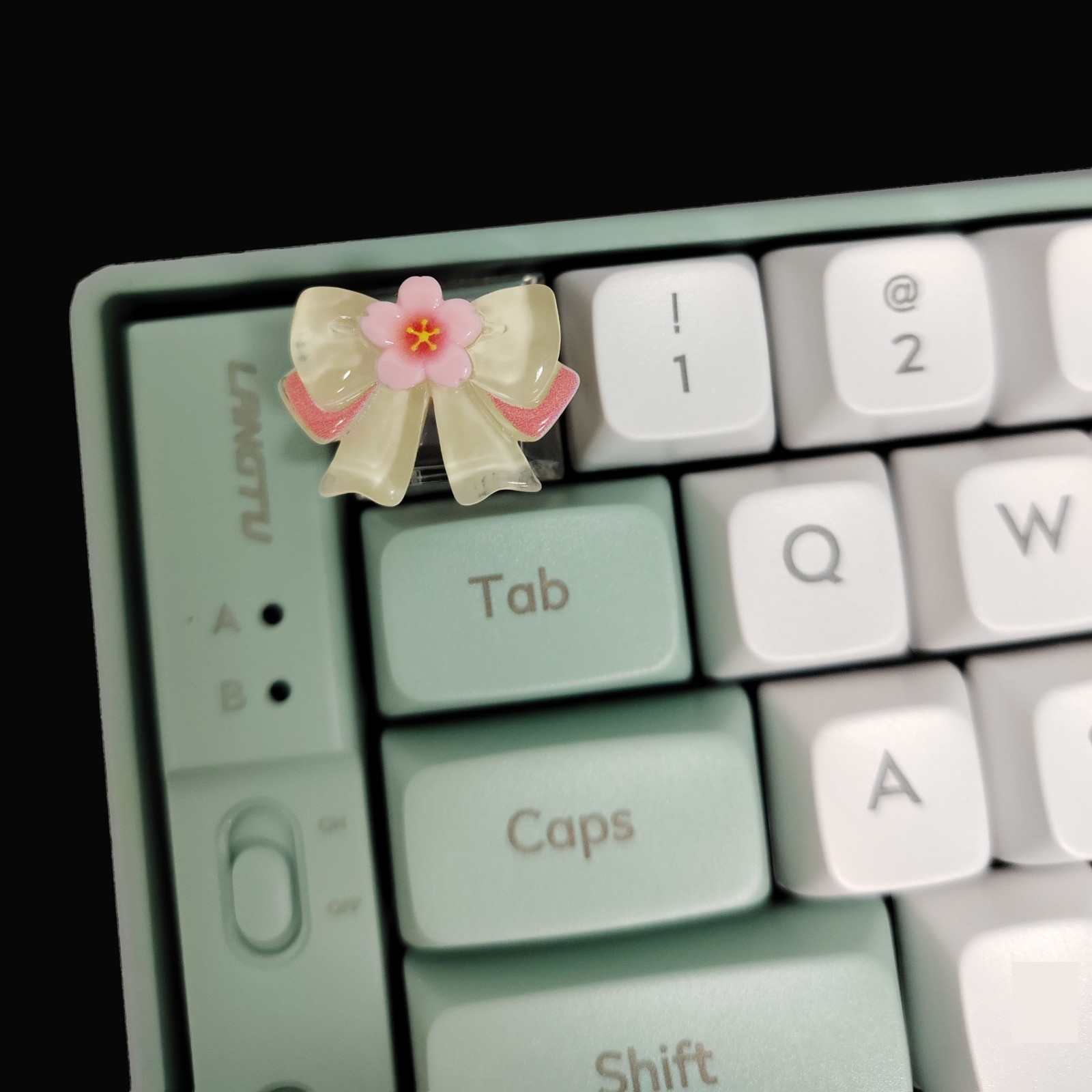 Sakura Artisan Resin Keycap Handmade Custom MX Cherry Mechanical Keyboard
