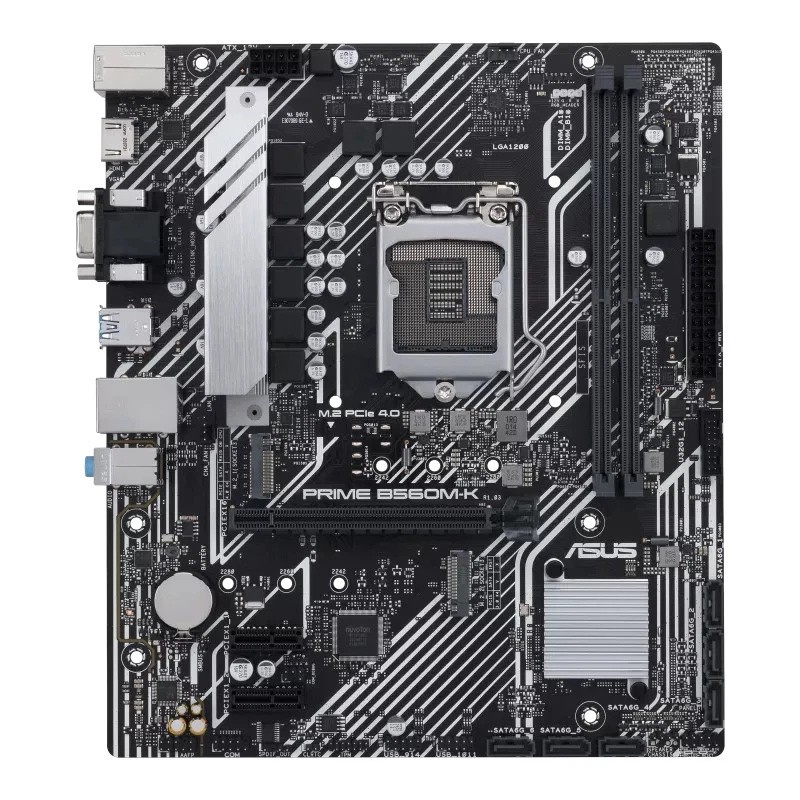 ASUS PRIME B560M-K Intel B560 DDR4 LGA 1200 Micro ATX Motherboard
