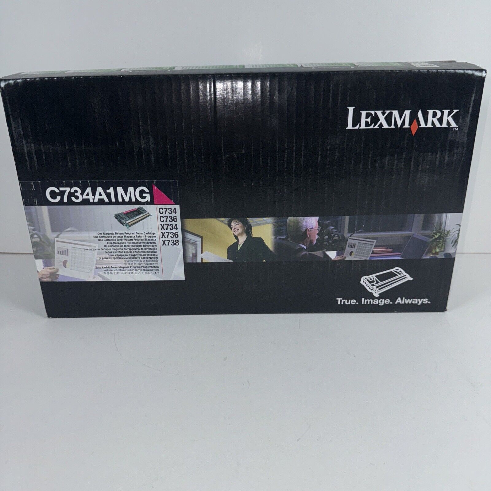Genuine Lexmark  One  Magenta Return Program Toner  C734A1MG  Sealed Box New