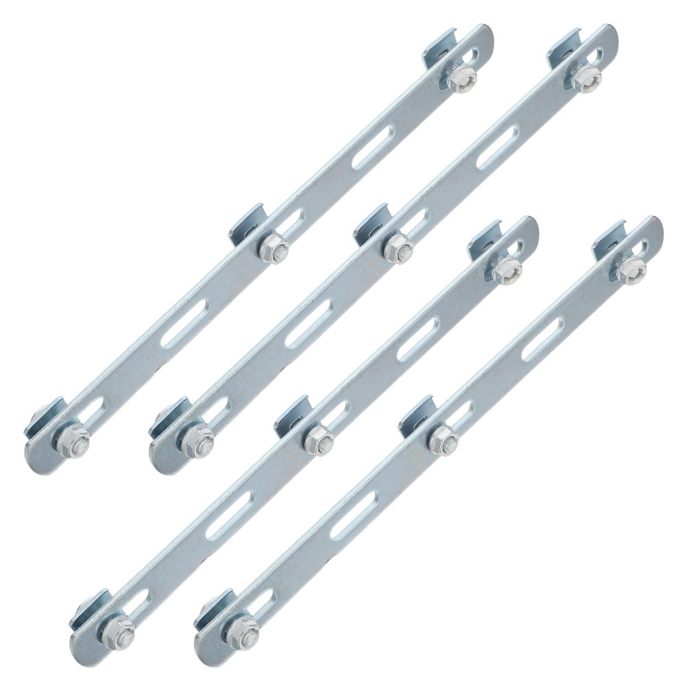 Silver Stainless Steel Grid Cable Tray Fixing Clip Durable Mesh Panel Connector
