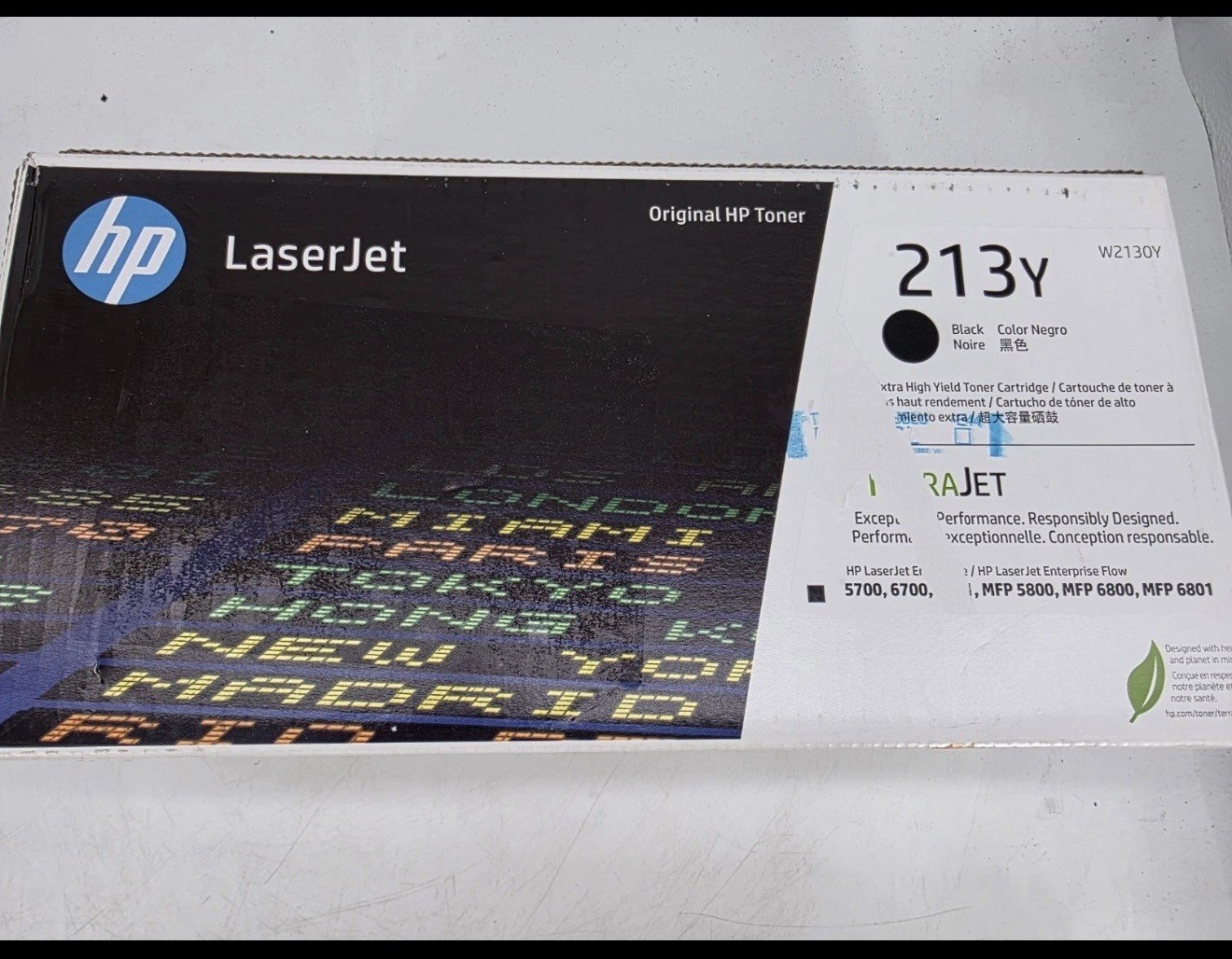 HP 213Y W2130Y Black Extra High Yield Toner Genuine OEM New Sealed Retail Box