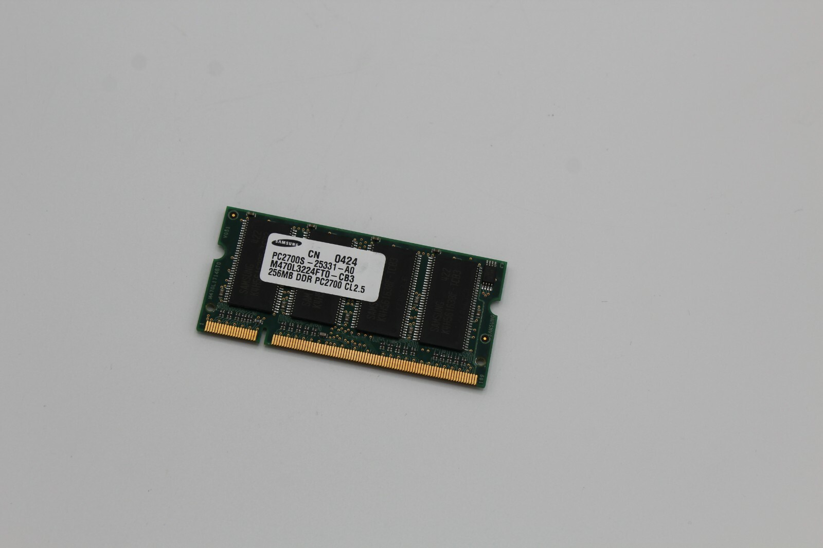 Samsung Laptop Memory SODIMM 256MB DDR PC2700 CL 2.5 M470L3224FT0-CB3 PC2700S us