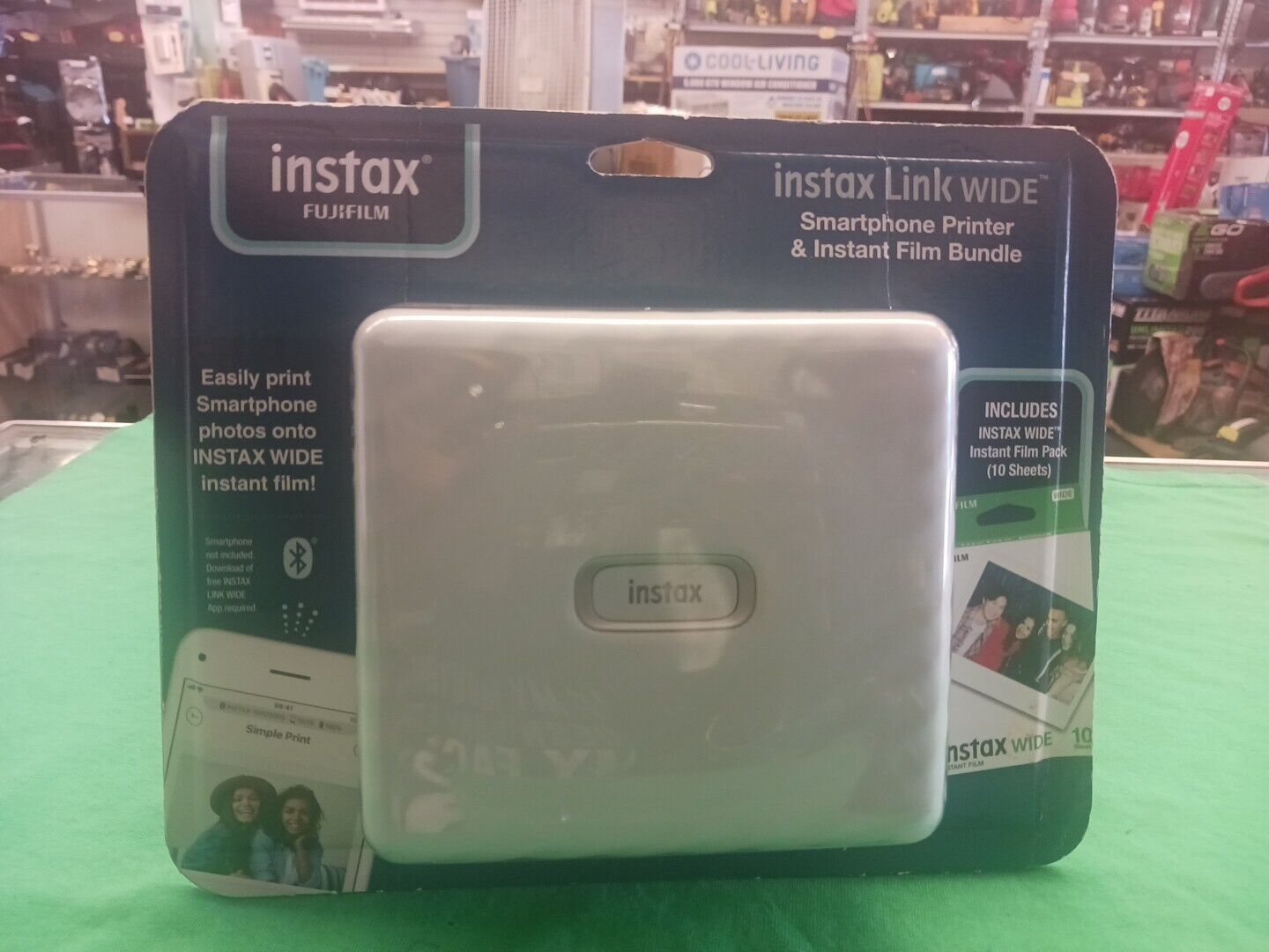 FuljiFilm INSTAX LINK WIDE Smartphone Printer & Instant Film Bundle - White NEW