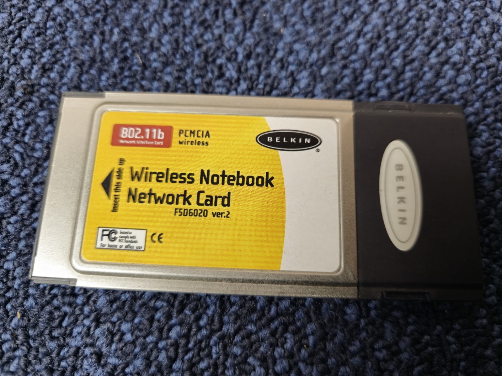 Belkin Wireless Notebook Network Card F5D6020 | Vintage Computer Card