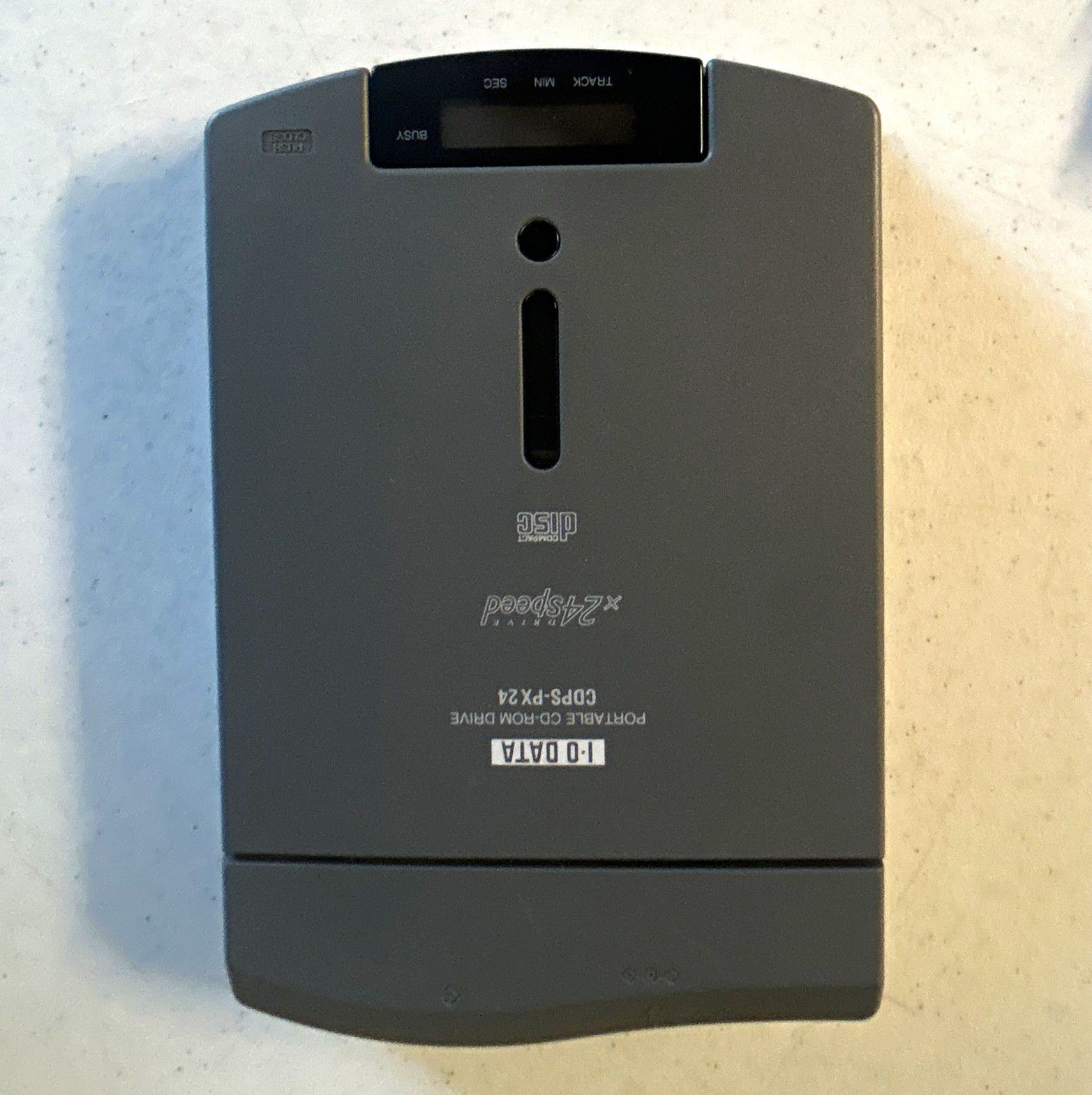 I-O DATA CDPS-PX24 External CD-ROM Drive 24x SCSI Portable Gray