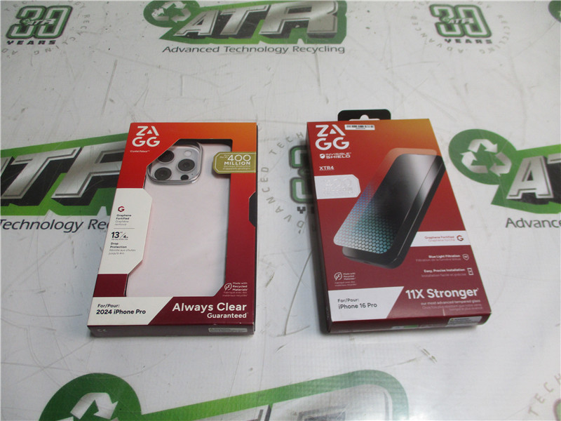 ZAGG XTR4 Screen Protector Crystal Palace Case Bundle New Factory Bundle of 2 
