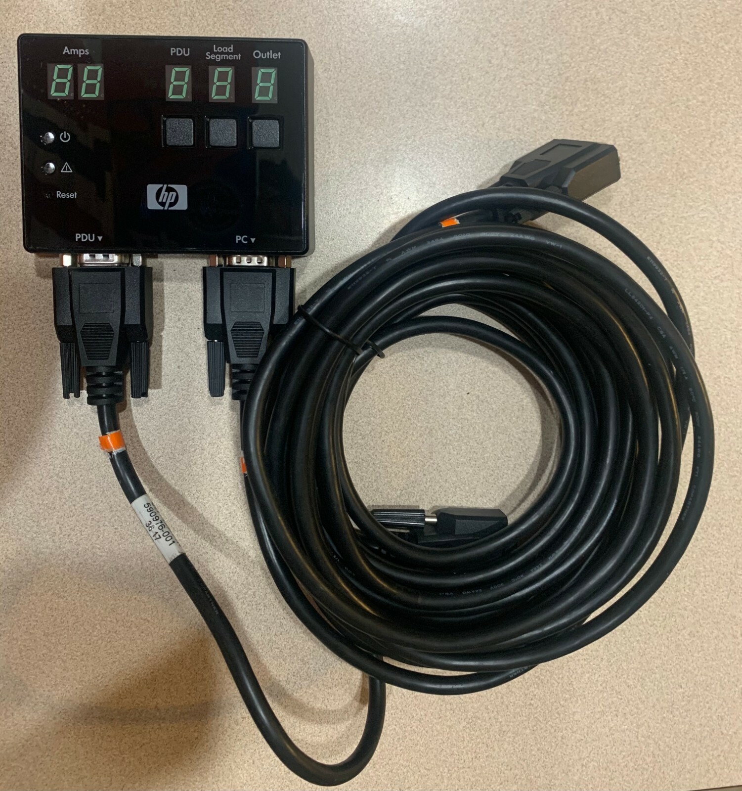 NEW HP 533779-001 Control Unit Module Display for PDU with 2 x 580655-002 Cables
