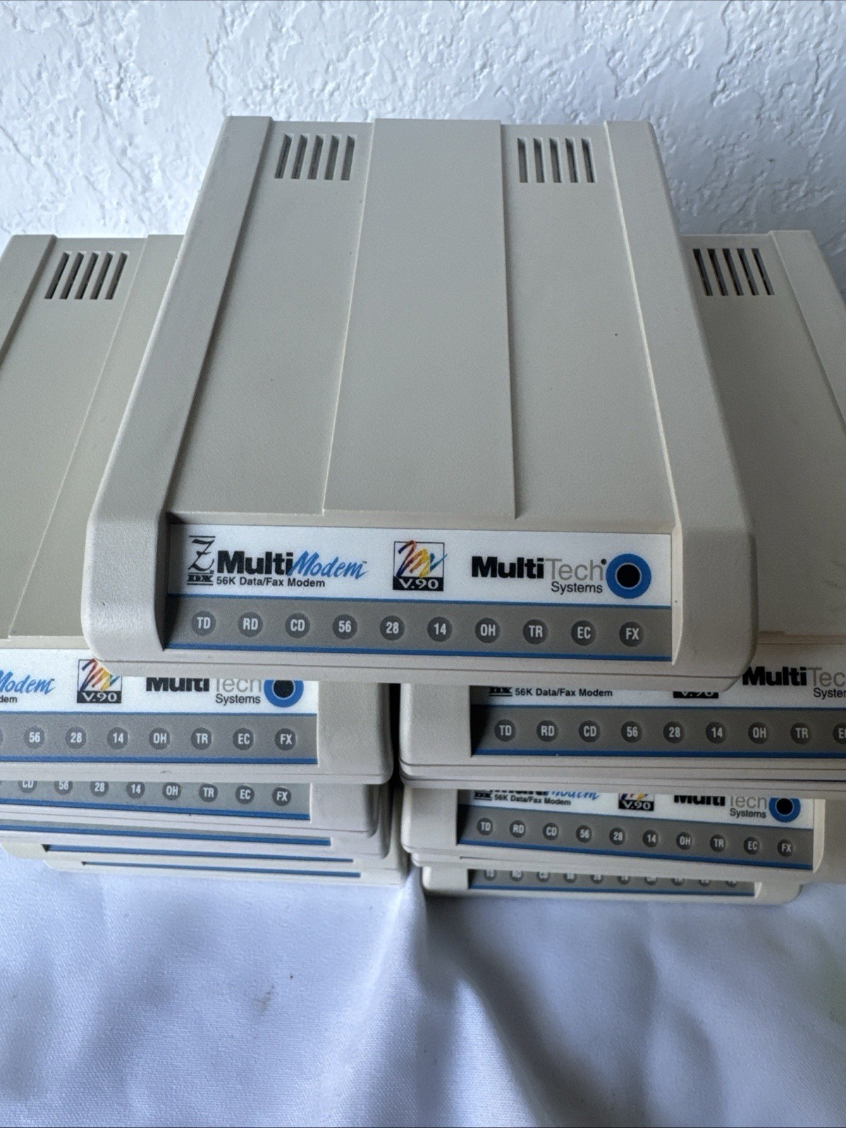 Lot Of 11 Multi Tech MT5600ZDX modem .Sold As-Is .Please Read .