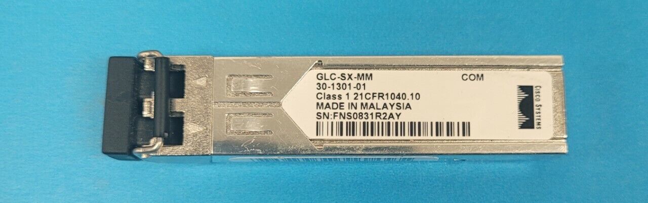 Cisco GLC-SX-MM 1.25GB 500m 850nm SFP Transceiver, 1-Year Warranty 