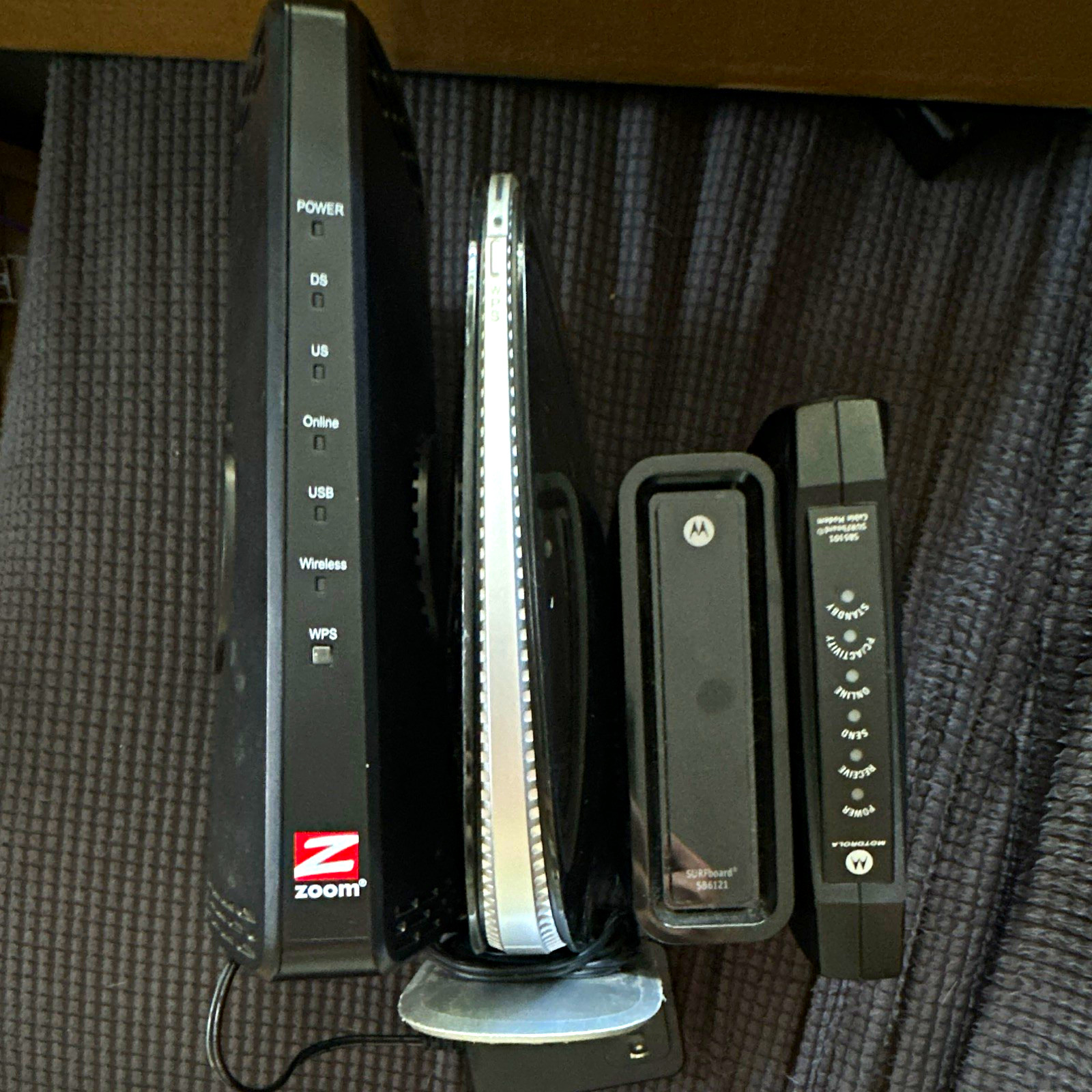 Cable Modem Router Bundle – ZOOM 5350, ARRIS SURFboard SB6121 & SB5101i + Belkin