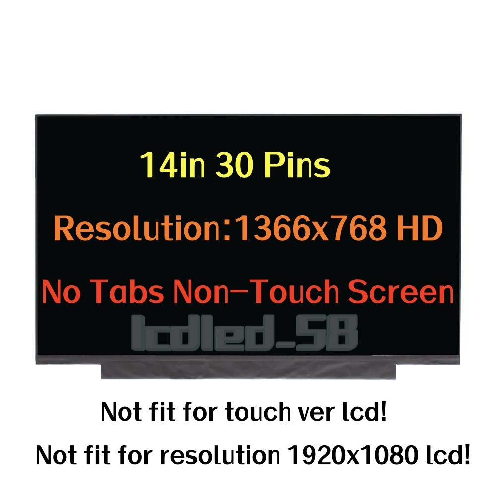 For HP M13565-001 30 Pins Screen Replacement LCD LED Display Non-Touch 14'' New