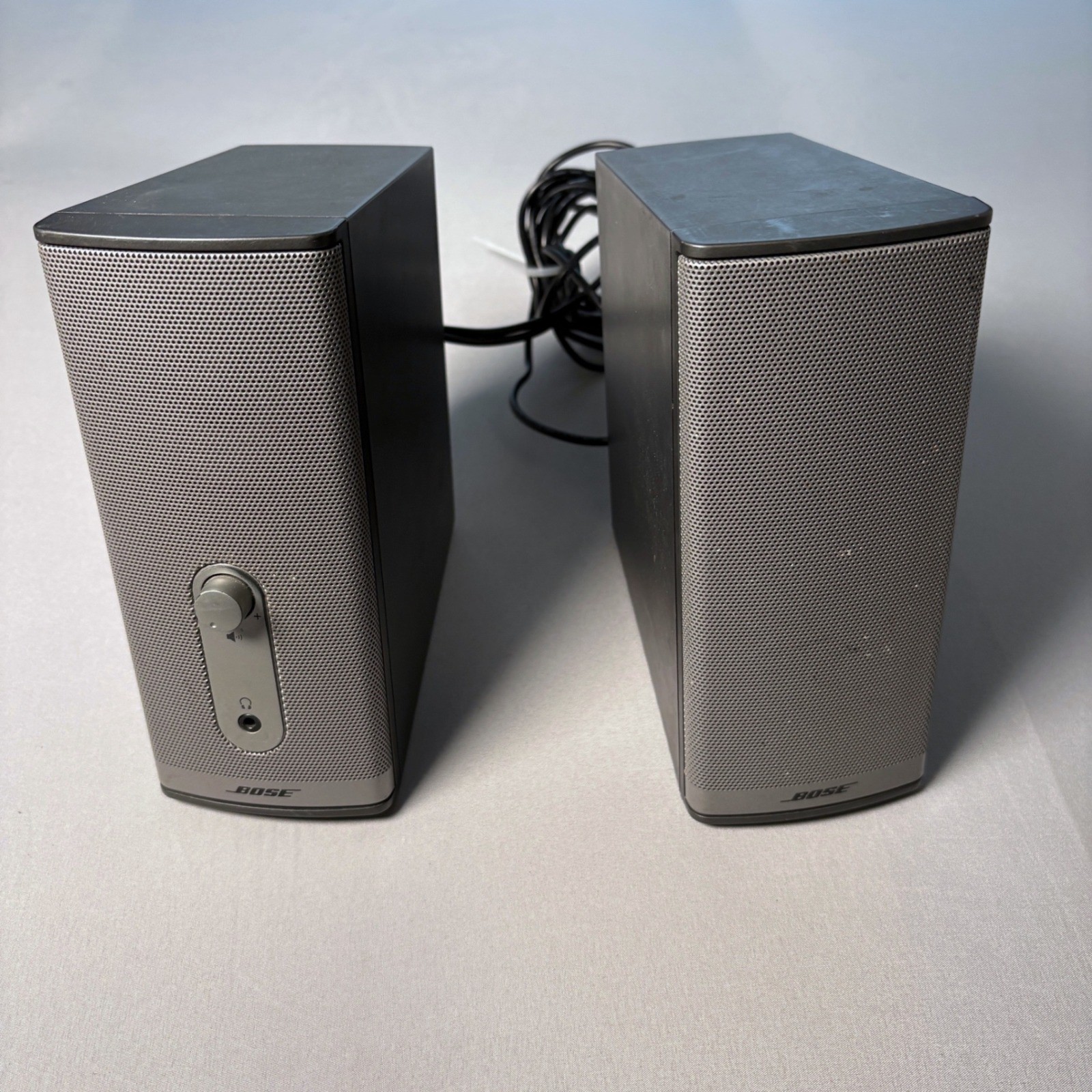Untested Bose Companion 2 Series II Multimedia Speaker System Silver Grey