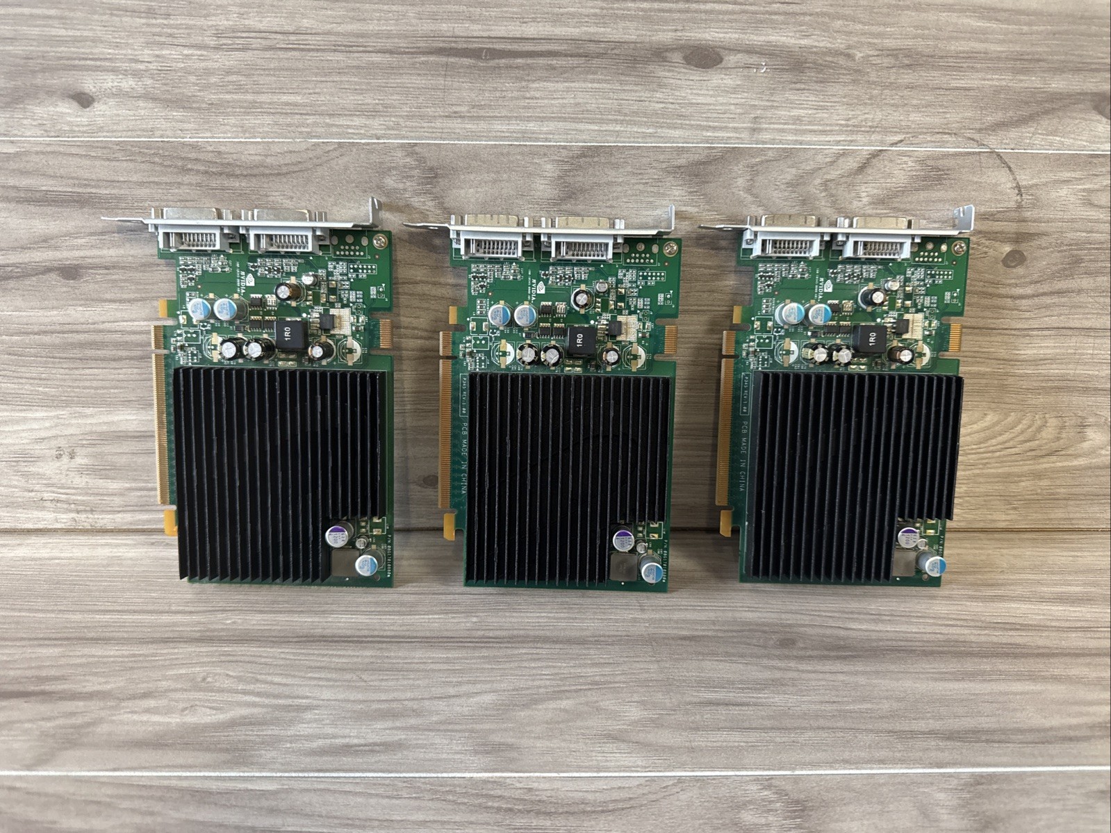 Lot 3 Vintage NVIDIA GeForce P345 PCI-E Graphic Video Card