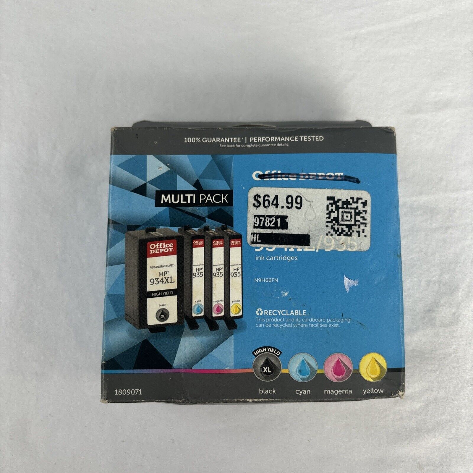 Office Depot for HP 934XL Black/935 C/M/Y Sealed