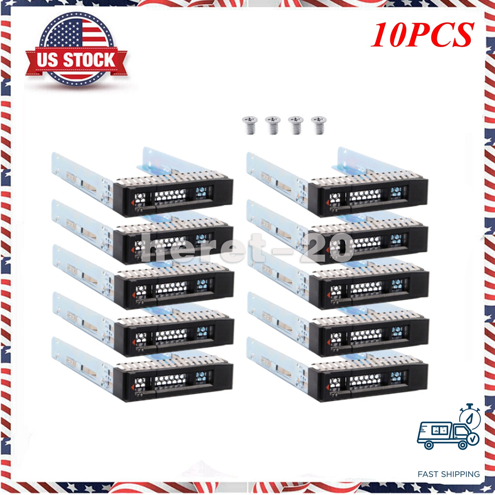 10PCS For IBM 00E7600 2.5" HDD Caddy for IBM X3850 s812L S822L X3250 X3550 M5/M6