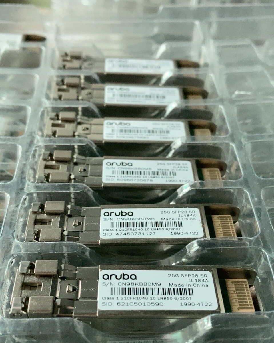 JL484A Aruba HPE 25G SFP28 LC SR 100m MMF Transceiver 1990-4722