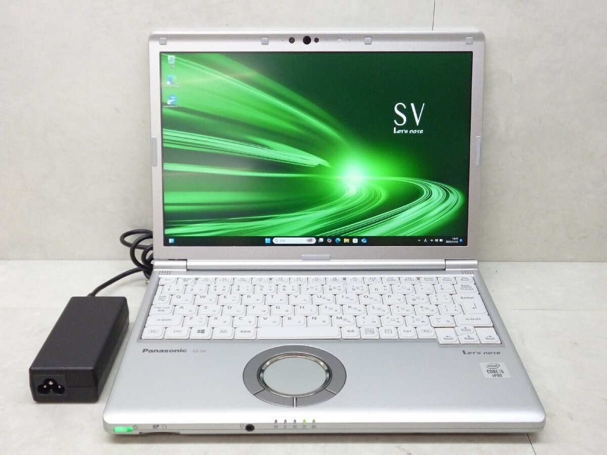 Panasonic Let's Note CF-SV8 SV8 Corei5-8365U 1.60GHz 8GB SSD 256GB USED Japan