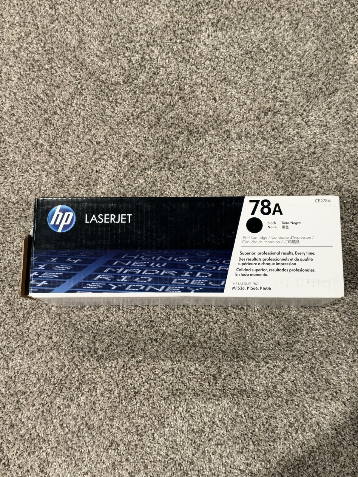 HP 78A (CE278A) Black Toner Cartridge - New - Open Box