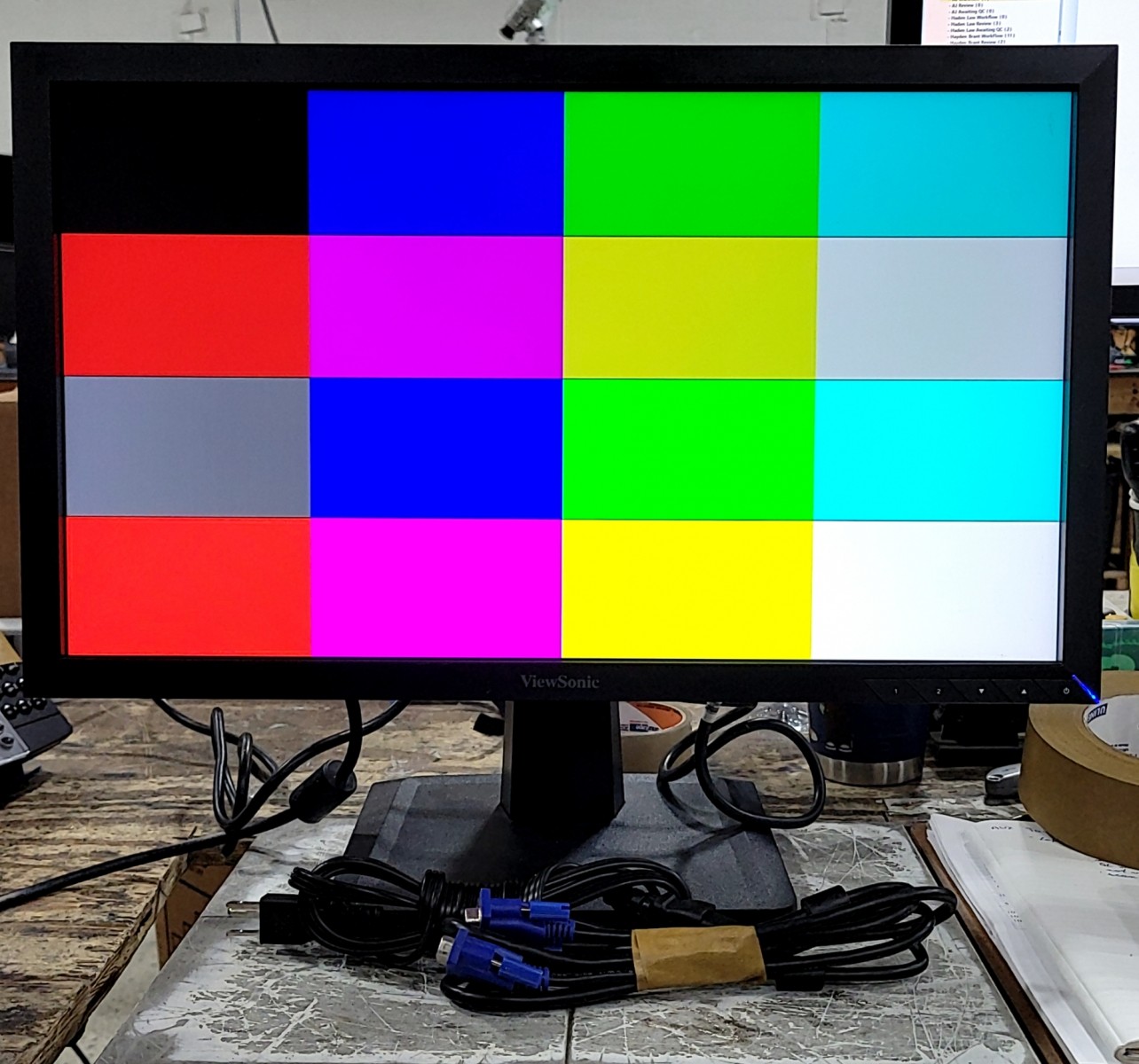 ViewSonic vs17622 va2252sm-2 Monitor LCD 22" DVI VGA DP GRADE B