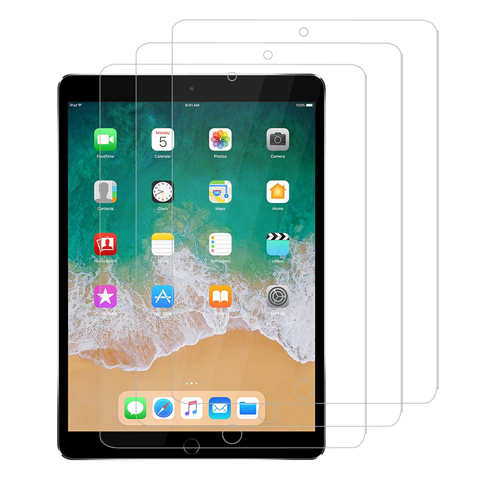 for iPad Pro 11/12.9 inch Release [All-Screen] [3 Pack] Clear/Matte Screen Films