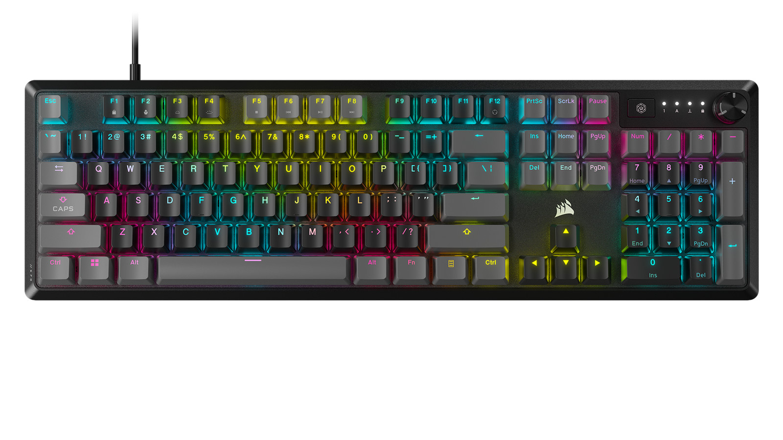 Corsair K70 Core RGB Mechanical Gaming Keyboard Carbon Gray Certified Refurb