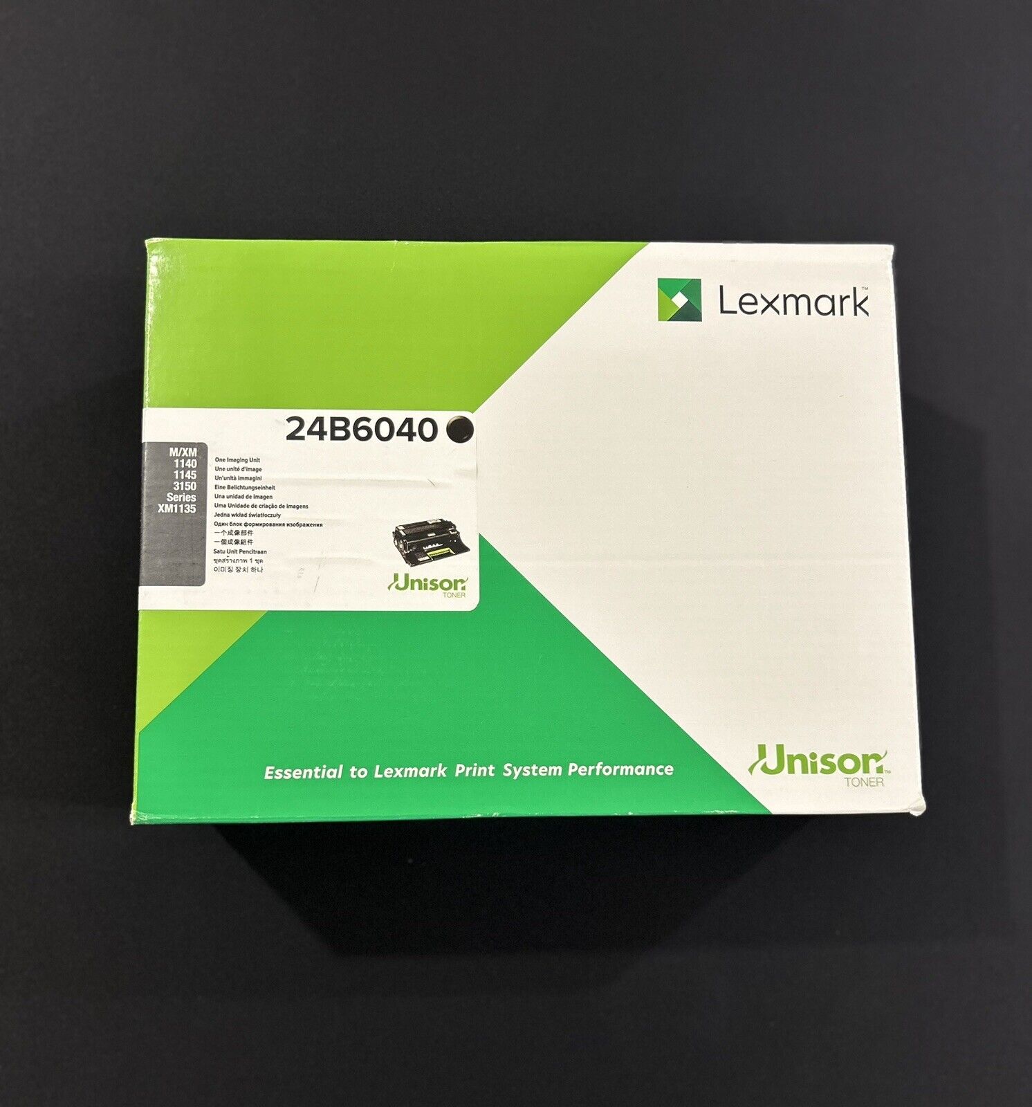 Genuine LEXMARK 24B6040 Imaging Unit, Black. NEW, Sealed Box.