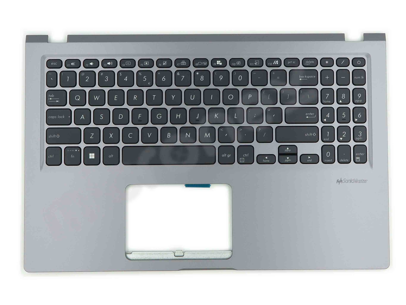FOR Asus 90NX05E1-R31UI0 Palmrest Keyboard US-International black
