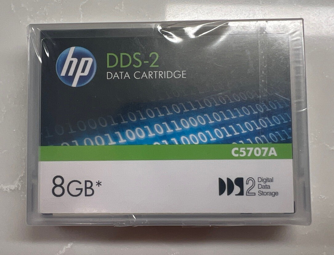 HP C5707A DDS-2 Data Cartridge 8GB Digital Data Storage NEW SEALED