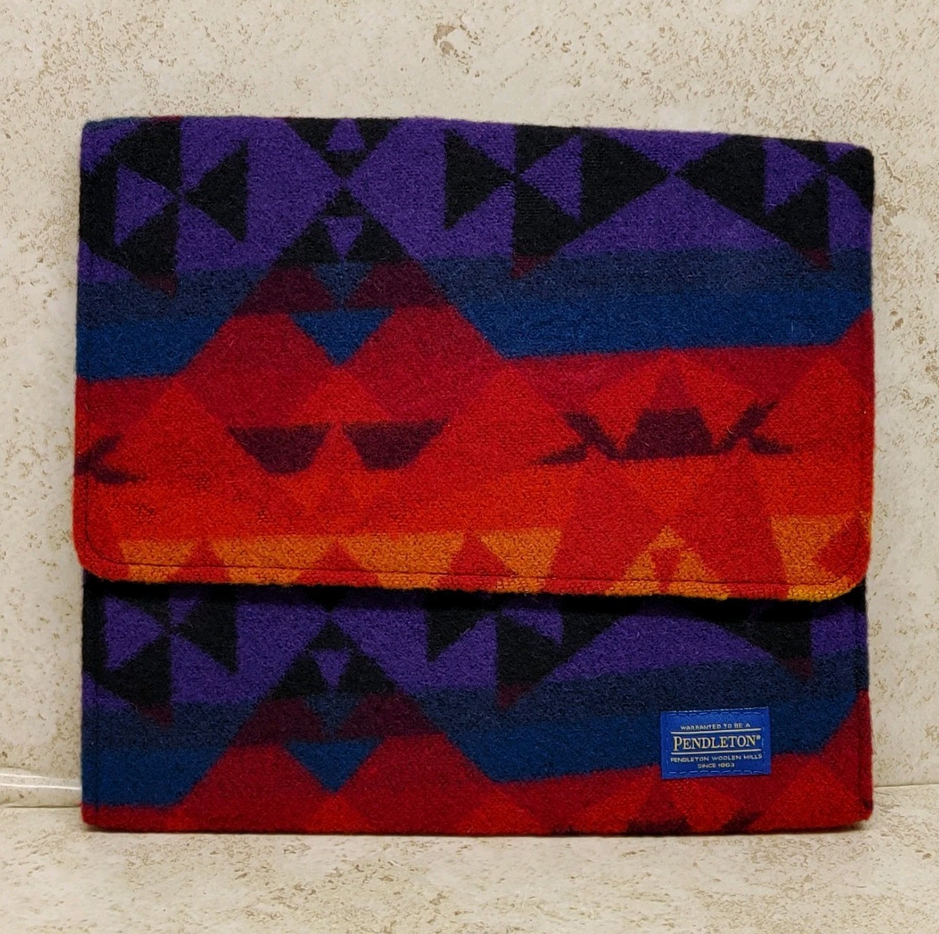 Pendleton Wool Tablet Case Southwestern Pattern 9.5 X 8" Colorful 