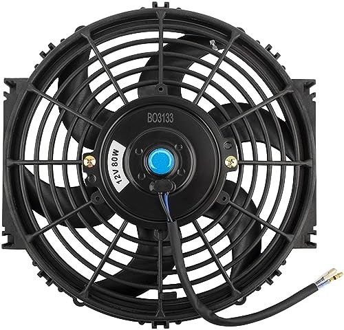 10" inch Slim Fan Push Electric Radiator Cooling 12V 80W High Performance 