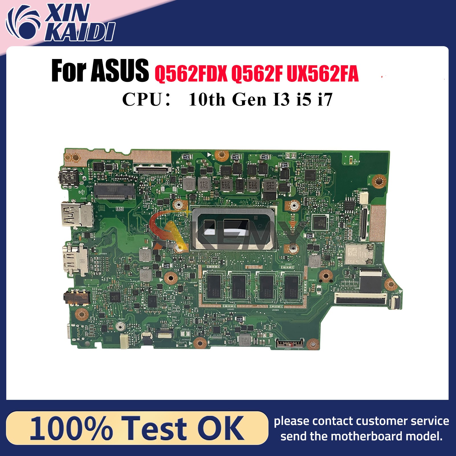 UX562FA Motherboard For ASUS Q562F UX562FA Mainboard W/CPU 100% tests OK